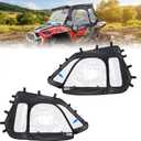 KEMIMOTO Soft Cab Enclosures & 2 UTV Dome Light Compatible with Polaris RZR XP 1000 / XP Turbo 2014-2023, UTV Upper Doors Fit with Side Mirrors YKK Zippers (Cab Enclosures)