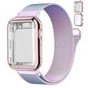 Magnetic Band and Case for Apple Watch Band 40mm 41mm 38mm 44mm 45mm 46mm 42mm Women/ Men, Stainless Steel Milanese Loop Bracelet Strap with Cover Combo iWatch series 11 10 9 8 7 6 5 4 SE Ultra/ 2 3 49mm