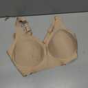 COOL CUTE Jelly Bras for Women Wireless Comfort Bralette for Women Seamless Everyday Bra Soft Support Invisible T-Shirt Bra (Beige, L)