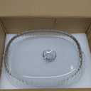 Glass Baking Dishes for Oven, 2 Pack Casserole Dishes with Lid, Oval Baking Dish Set for Lasagna Casseroles Leftovers Cooking Kitchen, 1.9 Qt and 3 Qt, Clear
