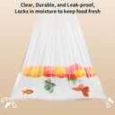 12" x 20" Clear Plastic Produce Bag on a Roll, Food Storage Bags for Vegetables, Bread, Fruits and Meat, Easy To Tear, Continuous Roll- 350 Bags/Roll - [4 Rolls]