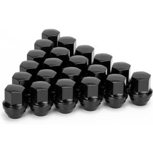 14x1.5 OEM Factory Style Large Acorn Seat Black Wheel Lug Nuts