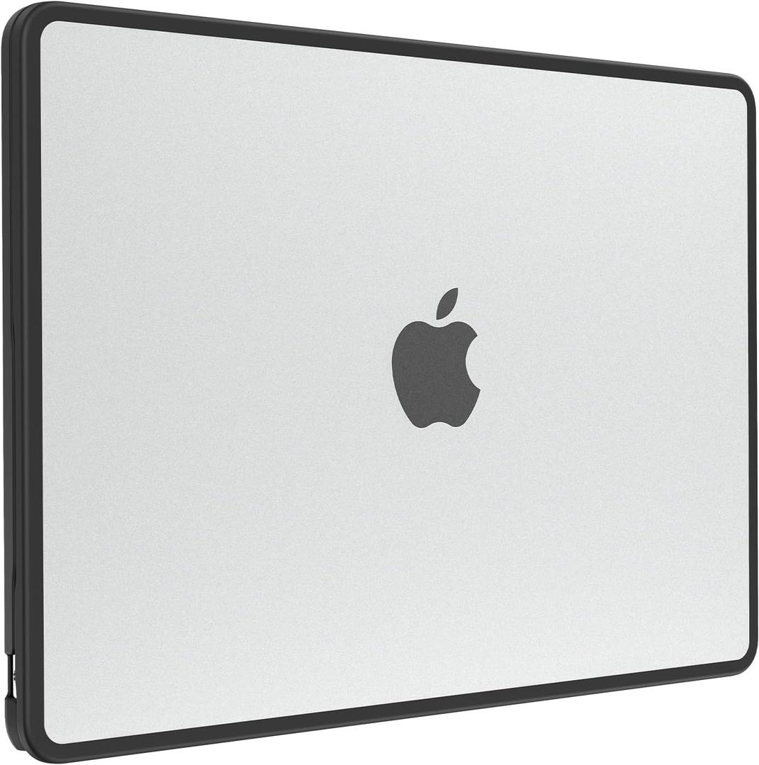 BlueSwan Anti-Cracking Hard Shell Case Compatible with MacBook Air 13 inch M4 M3 M2 2026 2025-2022 A3240 A3113 A2681, Drop Protection Soft TPU Bumper PC Base for Air 13.6 inch, Frosted Clear