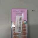 Almond Press On Nails Medium - BTArtbox Soft Gel Ombre Fake Nails with Nail Glue, Semi-Transparent Reusable Glue On Nails in 16 Sizes - 32PCS Stick On Nails Kit, Vanilla Cream Almond