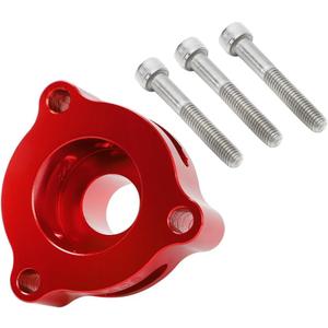 Blow Off Valve Adapter BOV Adapter Compatible with Ford Fiesta/Mustang/Fusion/Edge/Escape/Transit/Bronco 1.5 1.6 2.0 2.3 2.7L More Models, Fit for EcoBoost Turbo - CNC Billet Aluminum Red