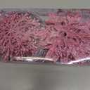 Glitter Snowflake Ornaments, Pink Snowflakes Halloween Christmas 40pcs Hanging Decorations for Xmas,Holiday and Party