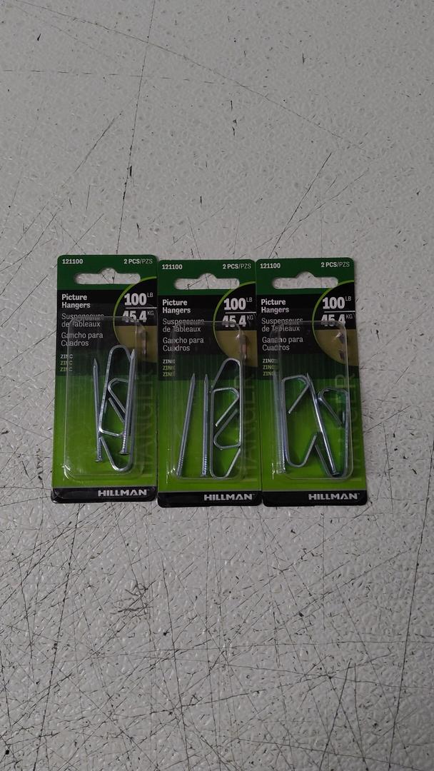Picture Hangers 100LB 2Pcs 6 Pack