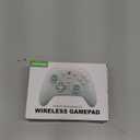 ECHTPower Wireless PC Gaming Controller - Hall Effect Joystick, 2.4G & Wired 1000Hz Polling Rate, 800mAh Battery, Adjustable Turbo/Vibration - for PC/Switch/iOS/Android-off White