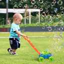 Lydaz Bubble Lawn Mower for Toddlers 1-3, Kids Bubble Machine for 1-Year-Old Boys Toy Gifts, Gardening Easter Basket Stuffers Birthday Toys, Push Summer Outdoor Toys for Preschool Baby Boys Age 1 2 3