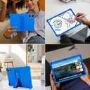 ATOOZ for SHARECLOUD P10_T Tablet Case 10.1 inch 2025,Soft Silicone Kids Case for Frameflow P10_A Tablet with PC Stand (Blue)
