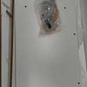 Smuxee Bathroom Corner Storage Cabinet, Farmhouse Floor Corner Cabinet with Barn Door and Adjustable Shelf, White Narrow Cabinet Organizer for Bathroom, Living Room, Kitchen