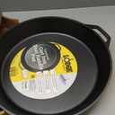 Lodge 17 Inch Pre-Seasoned Cast Iron Skillet - Dual Assist Handles - Use in the Oven, on the Stove, on the Grill, or Over a Campfire - Black