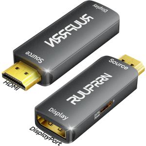 HDMI to DisplayPort Adapter (4K@60Hz,2K/1080P@120Hz) Uni-Directional Active HDMI 2.0 (Source) to DP (1.2) Display Converter,Male to Female Adapter for Monitor,Laptop,AMD,NVIDIA,PS5,Xbox, HDTV, 1 Pack