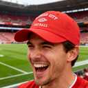 Football Fan Hat,Embroidered Adjustable Football Cap for Men, Women,Cotton Trucker Cap,Game Day Gift (Red, L)