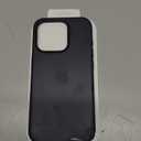 Apple iPhone 15 Pro Silicone Case with MagSafe: Lightweight Phone Case, Wireless Charging Compatible, Smooth Matte Finish; Black