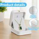 10 Pcs White Necklace Box, 3.2 x 1.8 x 2.6 inch Leather Jewelry Gift Box Necklace Storage Case Pendant Packaging Boxes for Gift Wedding Birthday Anniversary Proposal