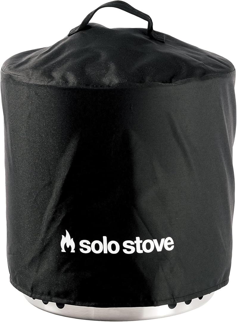 Solo Stove Ranger Shelter - Weather-Resistant Round Cover for Solo Stove Ranger Fire Pit and Accessories - PVC-Coated Polyester with Aluminum Reinforcement - Year-Round Protection (Black)