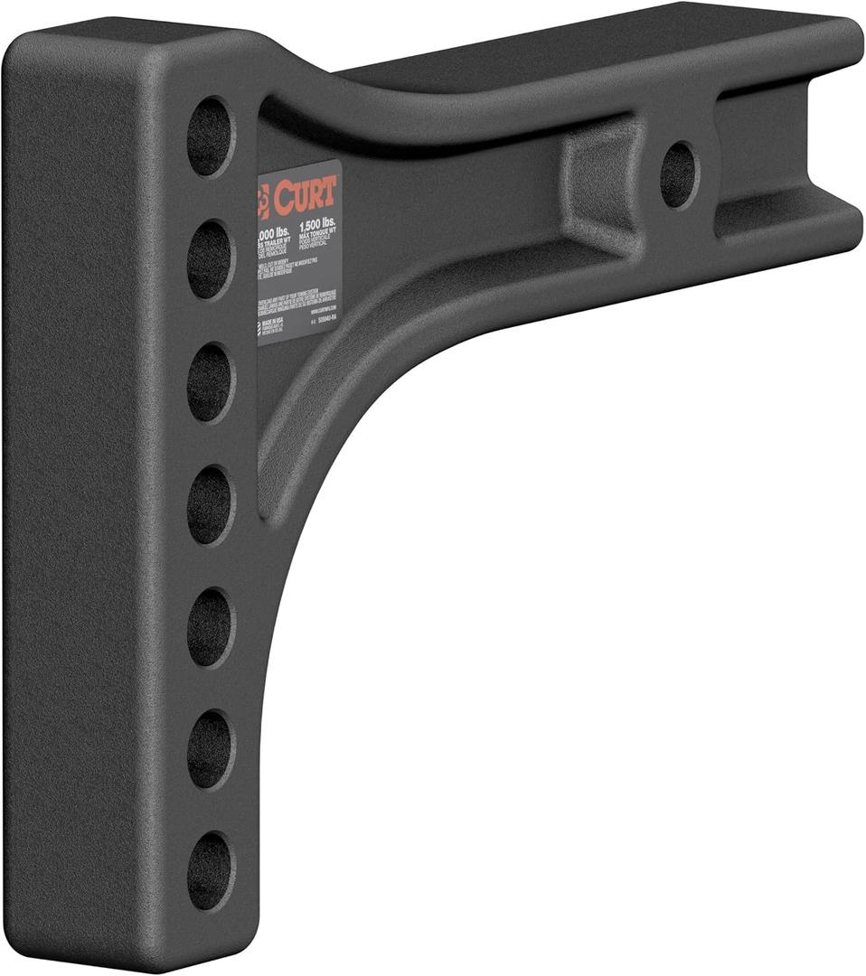 CURT 17131 Replacement Weight Distribution Hitch Shank, 2-1/2-Inch Receiver, 2-Inch Drop, 6-Inch Rise