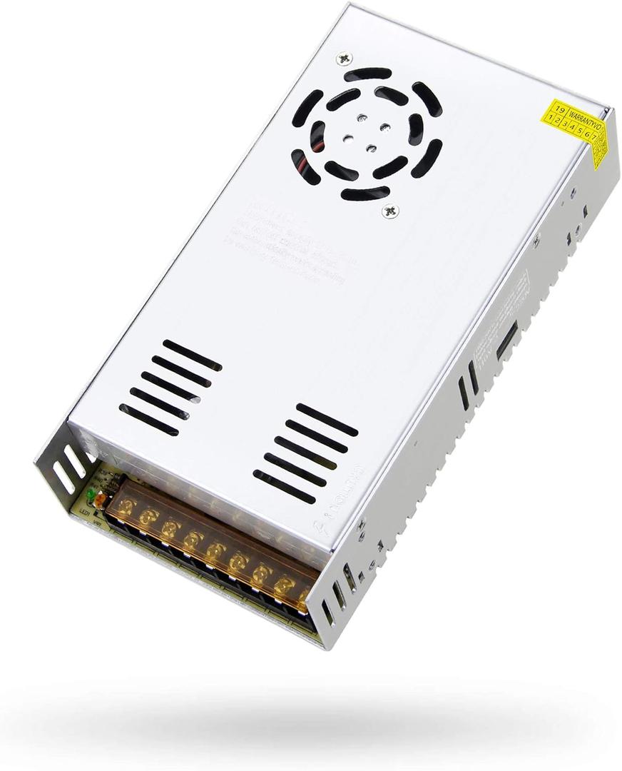 SHNITPWR 5V DC Power Supply Adapter 60A 300W AC to DC Converter Transformer 5 Volt 60 Amp LED Driver 110V / 240V AC Input for WS2812B WS2811 WS2813 SK6812 LED Lighting Project CCTV System