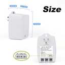 24V 40VA Transformer, Doorbell Transformer Plug in Compatible with Nest, Ecobee, Sensi, Honeywell All Versions of Ring Doorbell Thermostat (Wireless White, 40.0, Watts)