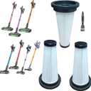 3Pack Hepa Filters Replacement Compatible with SUXIANGVAC Cordless Vacuum A27, Washable Cone Filters Compatible with VOKENE & VICEASE& OIRFND A27& TITIPOY A27 Series