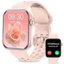Smart Watches for Men Women 1.83" HD Display Activity Fitness Tracker Smartwatches for Android iOS Phones with Bluetooth Call/Heart Rate/Blood Pressure/Sleep Monitor/100+ Sport/IP67 Waterproof, Pink
