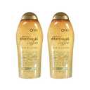 OGX Smoothing + Coconut Coffee Exfoliating Body Scrub with Arabica Coffee & Coconut Oil, Moisturizing Body Wash for Dry Skin, Paraben-Free with Sulfate-Free Surfactants, 19.5 Fl Oz, 2 Pack