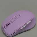 PEIOUS Wireless Mouse Jiggler - LED Wireless Mice with Build-in Mouse Mover, Rechargeable Moving Mouse for Laptop with Undetectable Random Movement Keeps Computers Awake - Purple to Pink