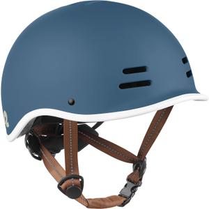 Retrospec Remi Kids Bike Helmet with Built-in Sun Visor - Adjustable Youth & Toddler Safety Gear for Cycling, Skating & Scooters - 11 Air Vents, Washable Padding & Reflective Straps (Matte Navy) S