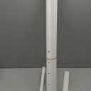 DJAR 63" Wooden Easel Stand for Sign, Dual-use Adjustable Height, Wood Floor Display Easel for Wedding, Welcome Board, Poster, Picture, Photo- White (1pc)