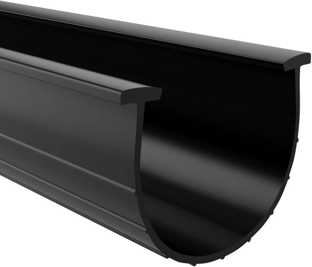 Garage Door Bottom Weather Seal T-Ends 20' Long, Black Strip with T-Ends Size 5/16 to 1/4" | Garage Rubber Seal Replacement T-Style Match Amarr/Clopay (2.75"-3" Width Flat)