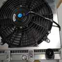 4 Row Aluminum Radiator + Shroud + Fan For 92-00 93 94 95 96 97 98 99 Honda Civic EJ EK EG DEL D15 D16