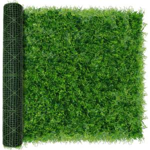 Greenery Faux Grass Wall Backdrop: 72"x144" (72 SQFT) UV-Anti Artificial Green Boxwood Panel for Patio Balcony Privacy & Ivy Fence Covering Privacy, Garden, Backyard Wall Backdrop Decor