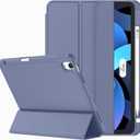 ZryXal iPad Air 11 Inch Case M3 2025 / M2 2024, iPad Air Case 5th Generation/4th Generation 2022/2020 10.9 Inch [Support Touch ID and Auto Wake/Sleep](Lavender)