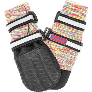 All Weather Neoprene Paw Protector Dog Boots with Reflective Straps in 5 Sizes! (Multicolor XL)