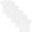 Hanes Undershirt, EcoSmart White T Boys, Short Sleeve Shirts, 5 Pack (Medium)