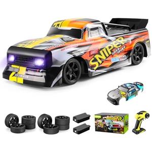 4DRC Rc Car, 2.4Ghz High Speed RC Drift Car, 4WD Drifting Racing Remote Control Monster Truck 30+ KM/H, All Terrain Off Road Truck for Adult & Kids Age 8-12 Gift