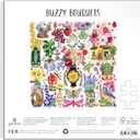 Galison Buzzy Bouquets  500 Piece Jigsaw Puzzle Featuring Beautiful Artwork of Quirky Flower Vases and Buzzy Insects