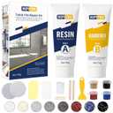 Tub, Tile and Shower Repair Kit (Color Match), Hupeyna Porcelain Repair Kit, Bathtub Repair Kit for Chips Dents Cracks Holes Scratchs, etc. Fiberglass Repair Set - Offer More Color Options