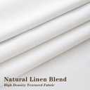 IVAPUPU Pinch Pleated Linen Blend Blackout Curtains for Bedroom - Ivory Full Black Out Curtains 84 Inch 2 Panels Set for Living Room Darkening Thermal Window Curtain Drapes with 16pc Hooks