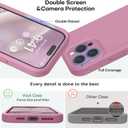 Vooii Compatible with iPhone 15 Pro Case, Upgrade Liquid Silicone, [Enhanced Camera Protection] [Soft Anti-Scratch Microfiber Lining] Shockproof Phone Case iPhone 15 Pro 6.1 inch - Lavender Purple