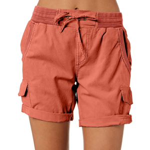 Dokotoo Womens Relaxed Fit High Waist Casual 4 Pocketed 2025 Hiking Outdoor Summer Shorts S