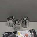 3 Light Pendant Lighting for Kitchen Island, Black Hanging Light Fixture for Ceiling, Farmhouse Dining Room Lights for Bedroom, Hallway, Modern Glass Chandelier, E26 Base, Bulbs Not Included