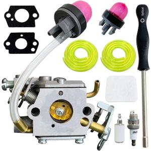 Ruixing OEM 596786602 PR4218 PL3314 Carburetor Kit for Poulan Pro PR4218A 18" 42cc Chainsaw Husqvarna PL3314 PL3816 PR4016 PD4218 PD4016 PR5020 Gas Chainsaw Replace 596786602 Carb