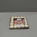 Unscented Soy Tea Lights Candles 25 Pack Bulk, 4 Hours Long Burning White Tea Lights,Non-Paraffin, Smokeless, Mini Tealight Votive Candles for Wedding, Table Centerpiece, Party, Christmas Lights