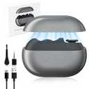 Electric Nail Clippers for Seniors, Smart Nail Clippers 2025 New 3 in 1 Electric Toenail Clipper with Polishing and LED Light, Smart Toenail Clipper 2 Adjustable Speeds for Adults, Baby (Grey)