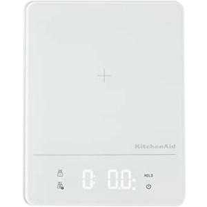KitchenAid KQ913 Digital Waterproof (IPx7) Kitchen and Food Scale, LED readout, 11 Pound Max Capacity, White