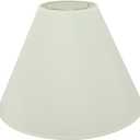 Aspen Creative 32031A Transitional Hardback Empire Shape Spider Construction Lamp Shade in Off White, 16" wide (6" x 16" x 12"), 6" Top x 16" Bottom x 12" Slant