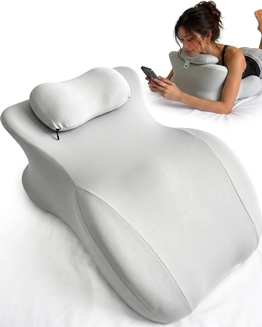 TAFFY'S Wedge Pillow, Firm Foam, Body Pillow for Reading &Relaxing