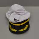 Adult Yacht Captain Hat White Sailor Hat for Women Men Yacht Boat Sailor Captain Cap Marine Admiral Christmas Party Costume Cosplay Accessory